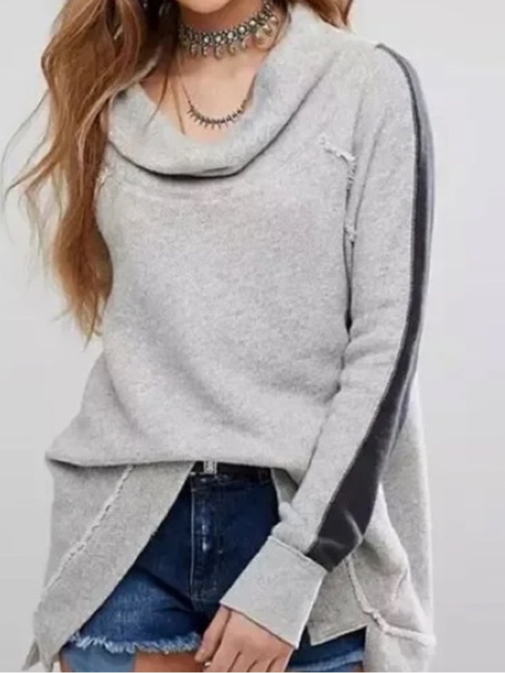 Free People Cowl neck sweatshirt